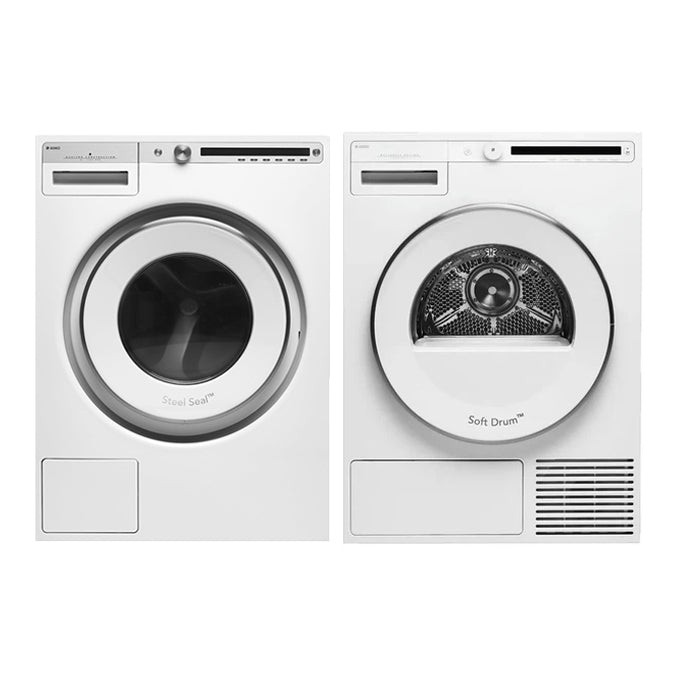 ASKO Laundry Bundle AL03 W4104CWAU 10kg Front Load Washing Machine & T208HWAU 8kg Heat Pump Dryer - Factory Seconds