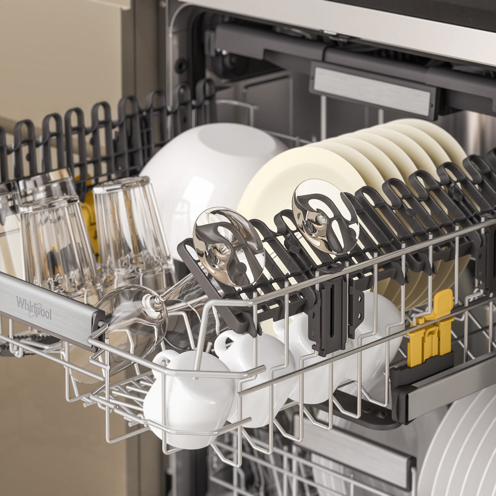 Whirlpool WDFS3L5PIXAU Power Clean Maxi-Tub 15 Place Setting Freestanding Dishwasher in Stainless Steel