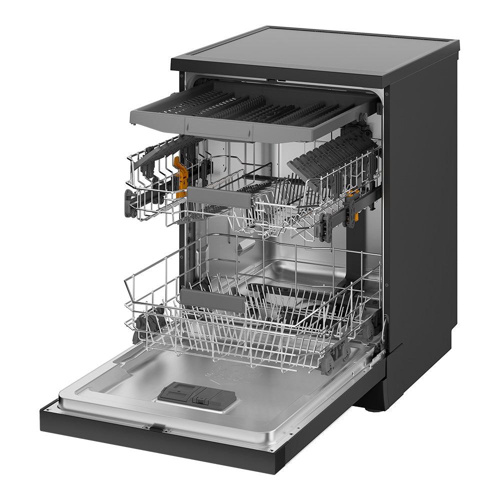 Whirlpool WDFS3R4NBSAU Maxi-Tub 14 Place Setting Freestanding Dishwasher in Black