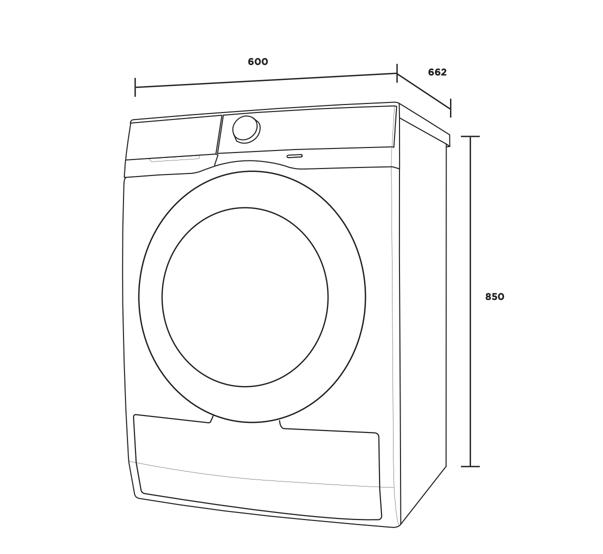 Westinghouse WDH804N7WA 8kg EasyCare 500 Series Heat Pump Dryer - Westinghouse Factory Seconds