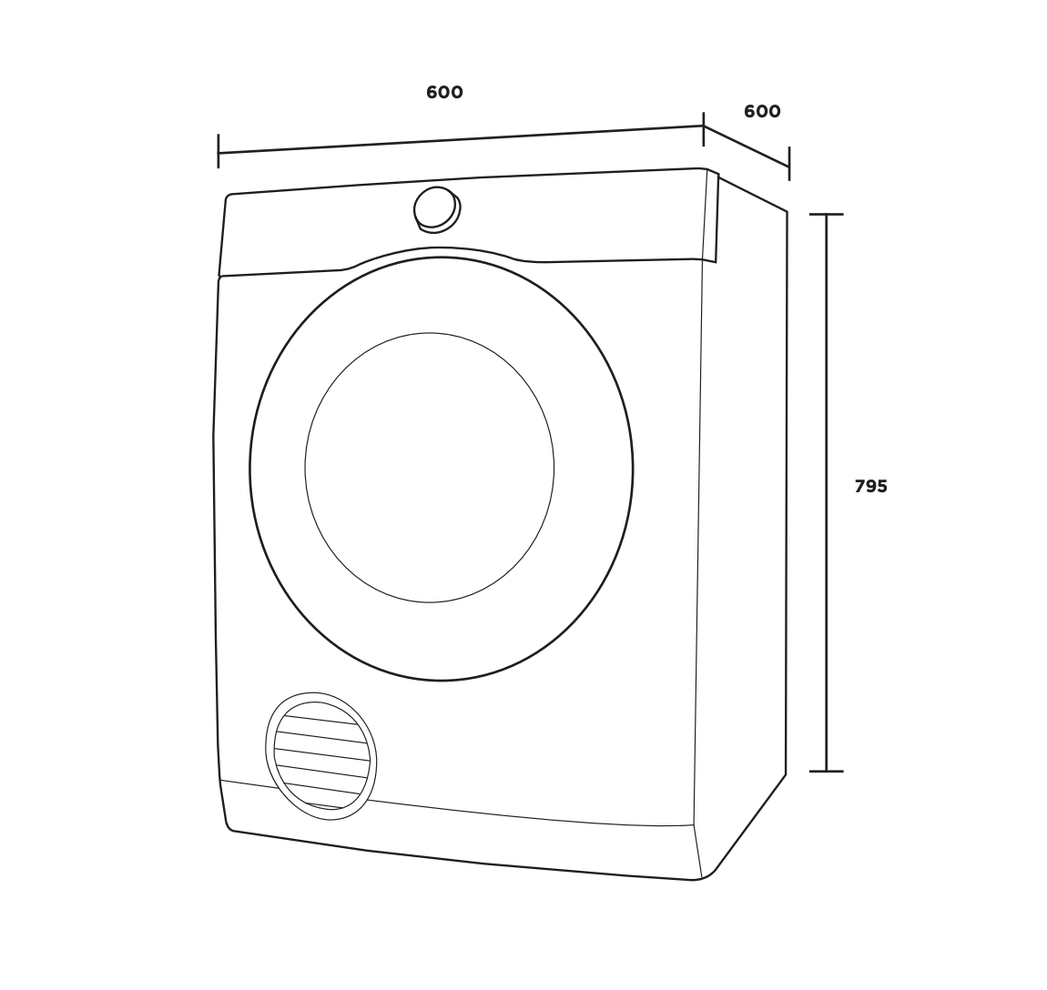 Westinghouse WDV656N3WB 6.5kg Vented Clothes Dryer - Westinghouse Factory Seconds