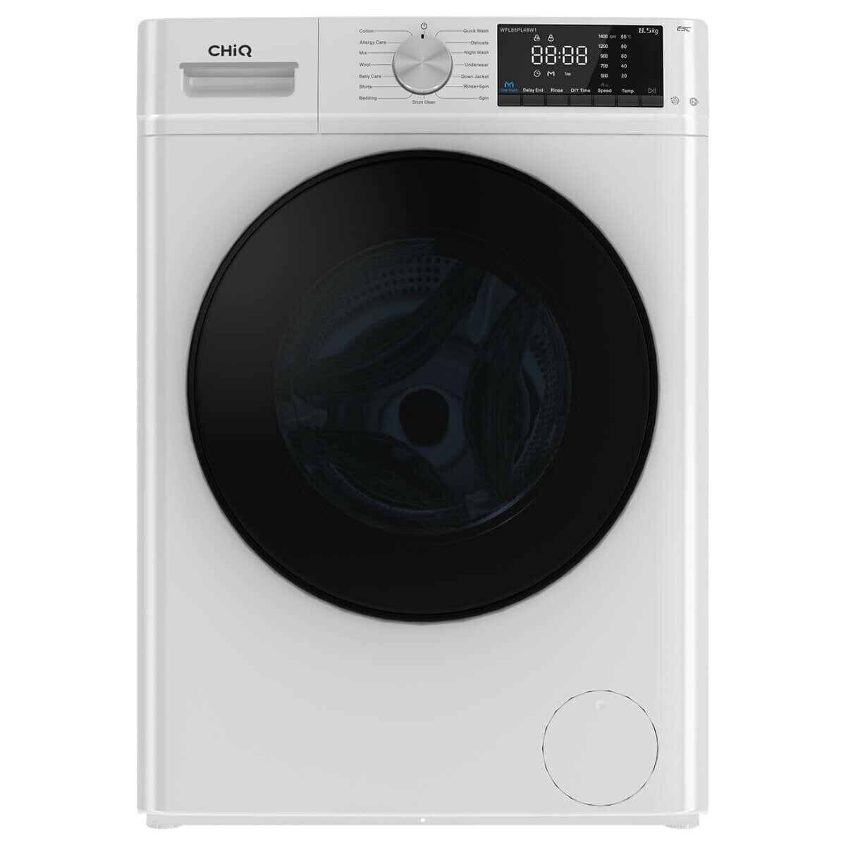 CHiQ WFL85PL48W1 8.5kg Front Load Washing Machine - Online Only