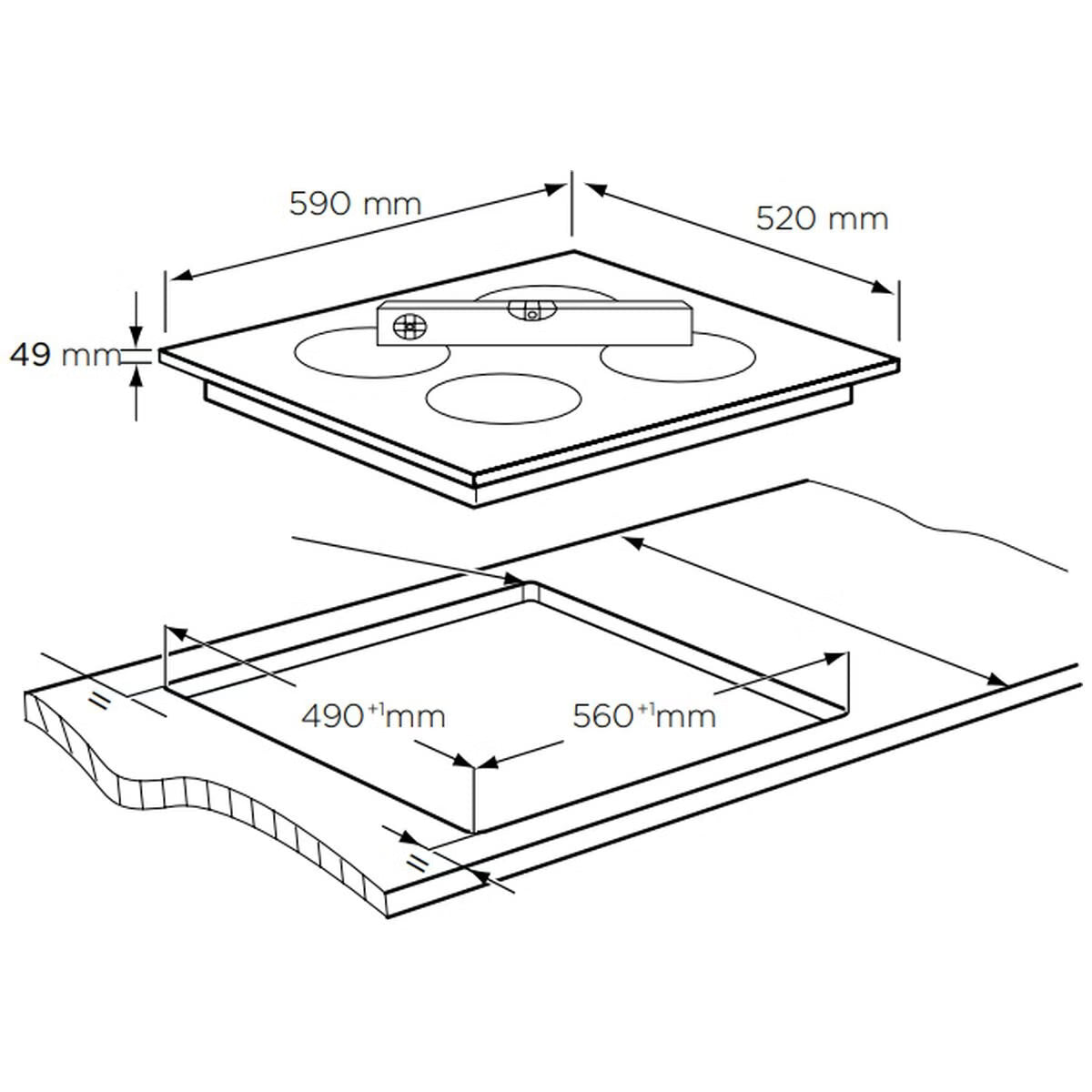 Westinghouse WHI642BE 60cm Powerlite 4 Zone Induction Cooktop - Westinghouse Factory Seconds (Copy)