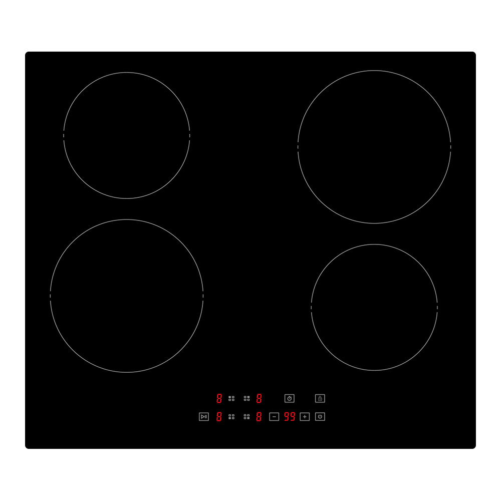 Whirlpool WRT6140AUS 60cm 4 Zone Ceramic Cooktop with Touch Control