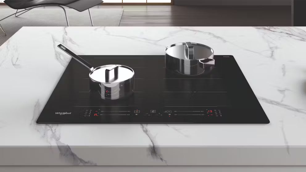 Whirlpool WS8865NEP 65cm 4 Zone 6th Sense Induction Cooktop with Flexi Zones