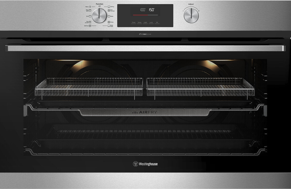 Westinghouse WVEP9716SD 90cm Stainless Steel Pyrolytic Electric Built-In Oven - Westinghouse Factory Seconds