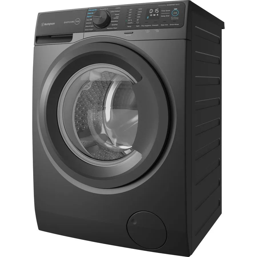 Westinghouse WWF1044M7SA 10kg Dark Onyx EasyCare 700 Front Load Washing Machine - Factory Seconds