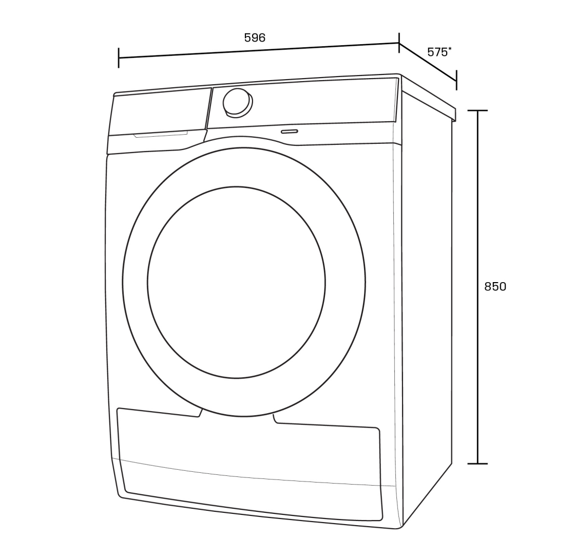 Westinghouse WWF7524N3WAS EasyCare 300 7.5kg Front Load Washing Machine - Westinghouse Factory Seconds