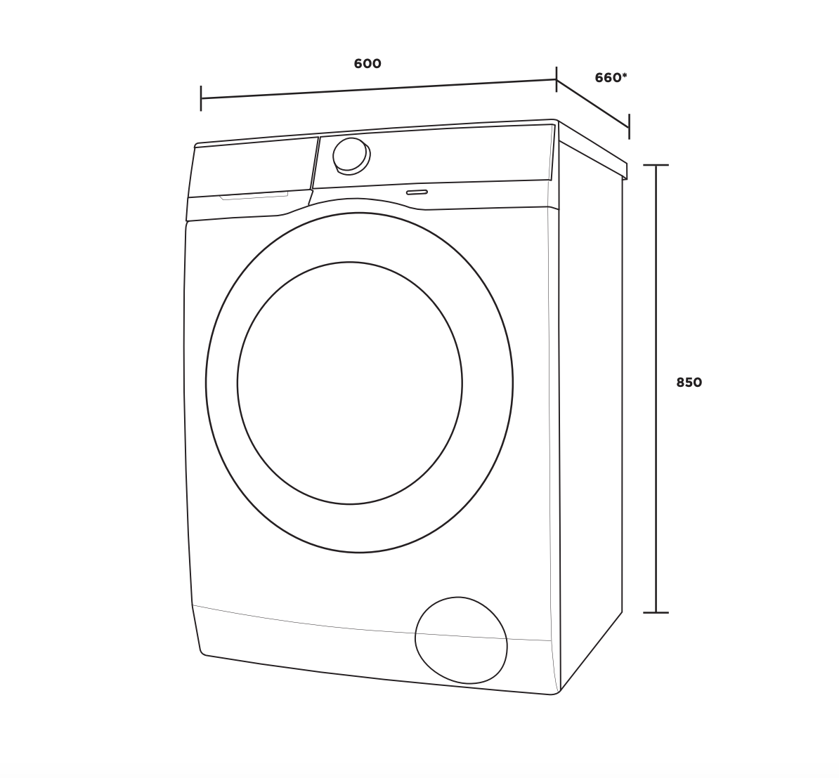 Westinghouse WWF8024M5WA 8kg Front Load Washing Machine - Westinghouse Seconds Discount