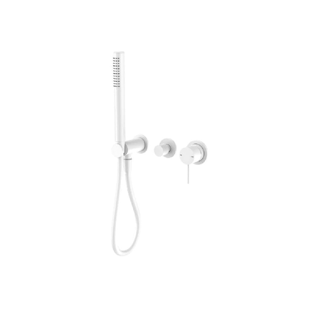 Nero Mecca Shower Mixer Diverter System Separate Back Plate Matte White NR221912FMW
