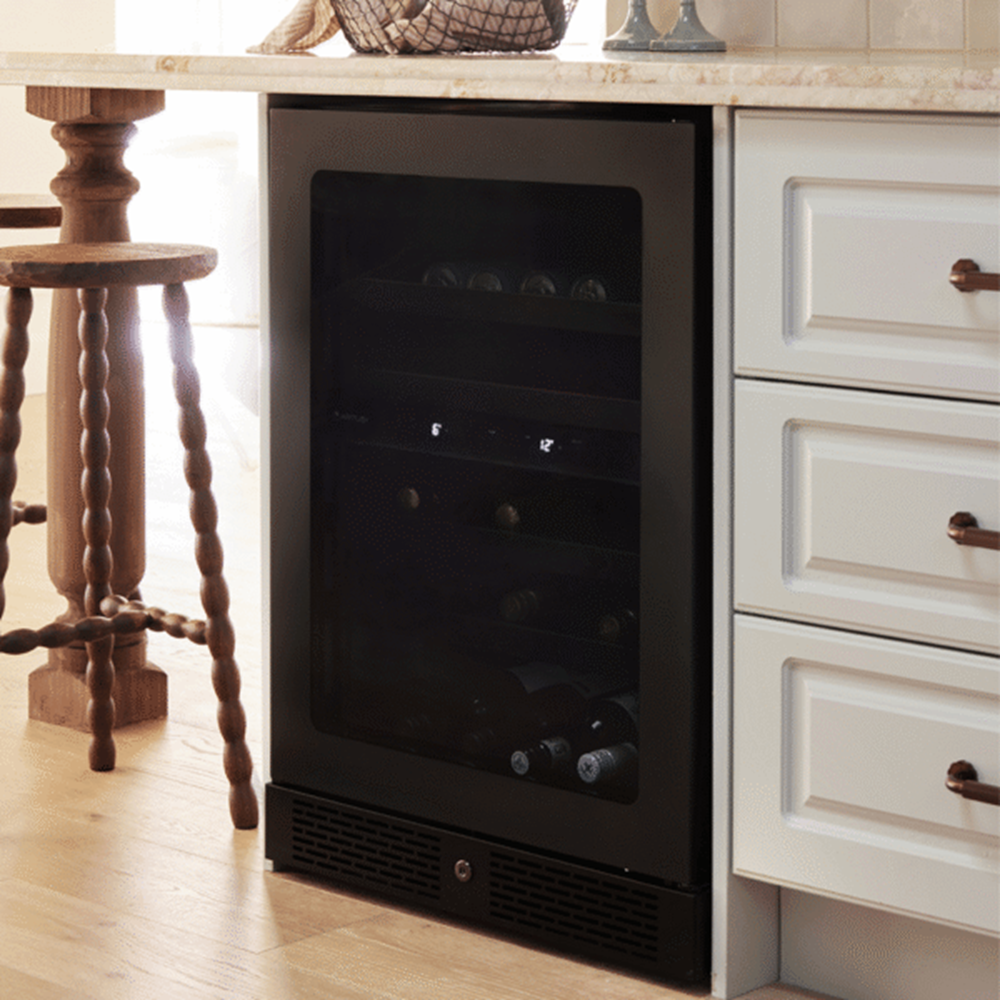 Artusi ABC142BV Beverage Centre, Reversable Door, Matte Black