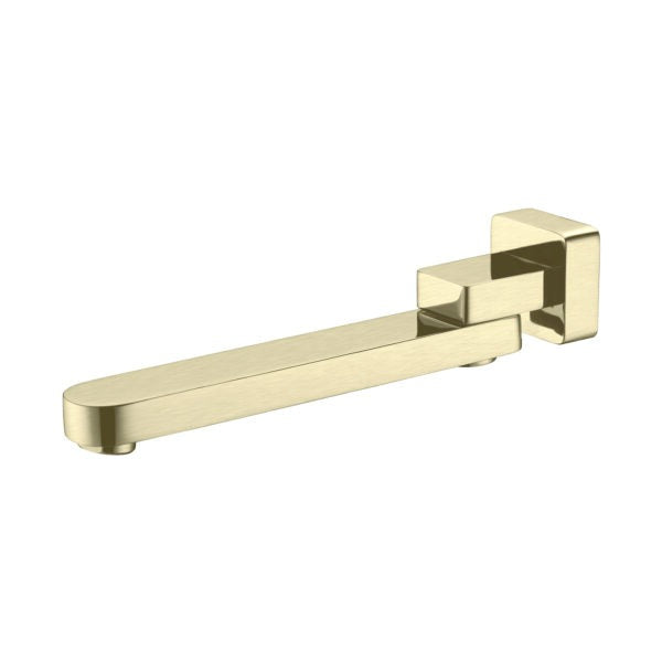 Nero NR207BG Bianca Swivel Bath Outlet - Brushed Gold