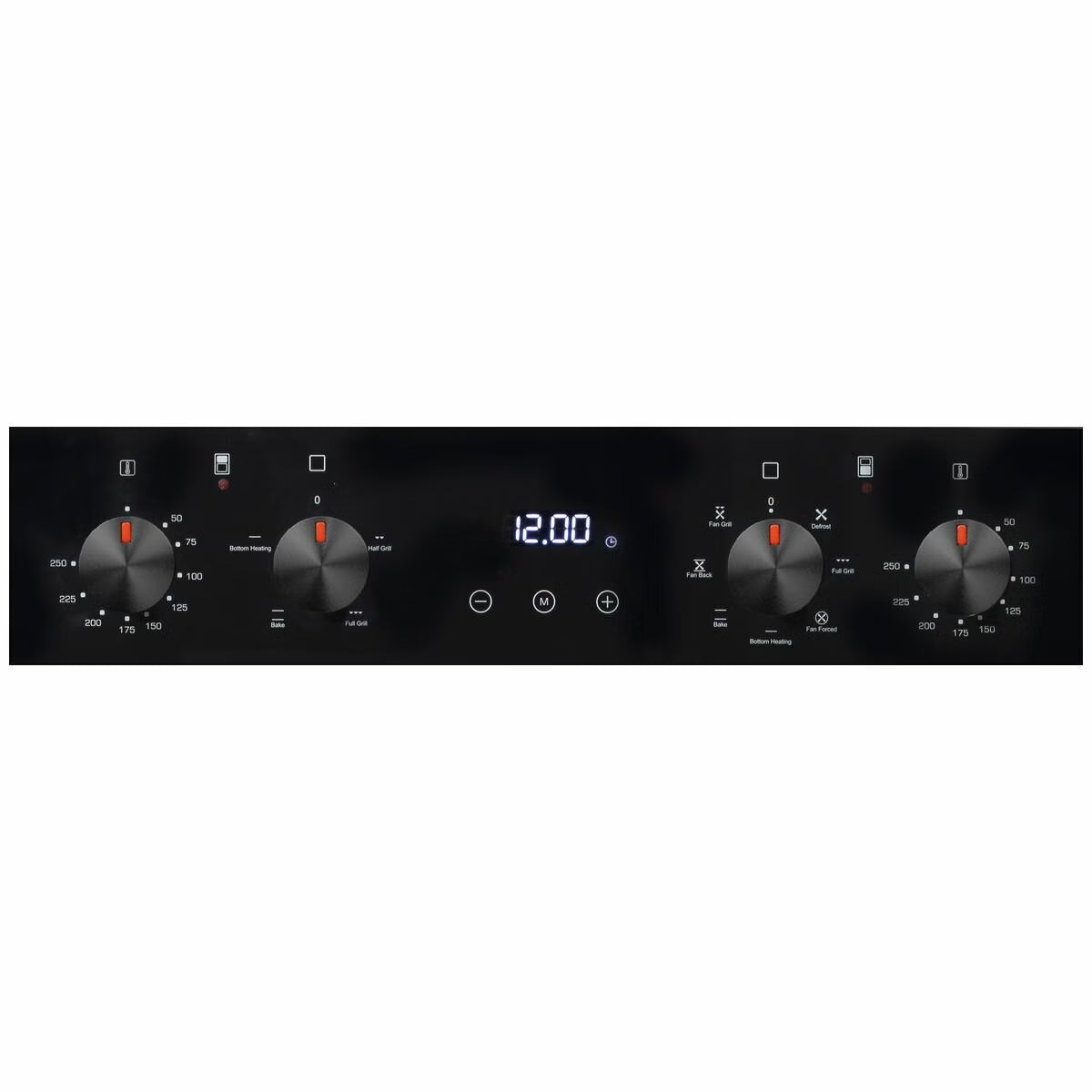 Artusi CAO888B 60cm Electric Built in Double Wall Oven, Black