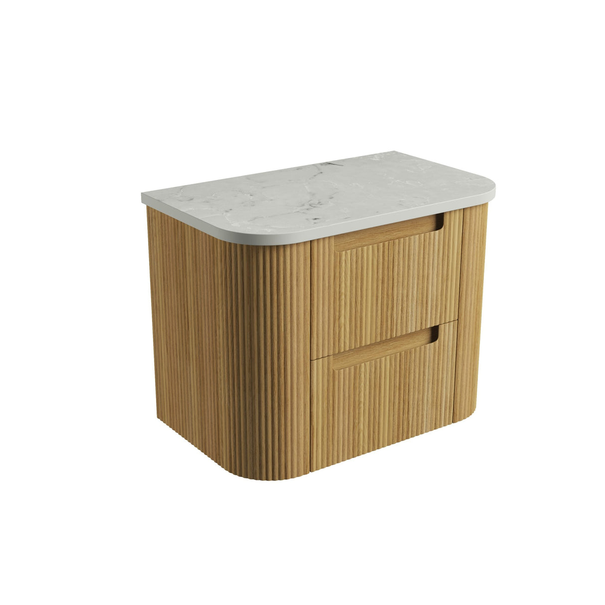 Aulic 900mm Varcelli Tier Wall Hung Vanity CAWH54-900-ST Alpine - Stone Top Vanity Units