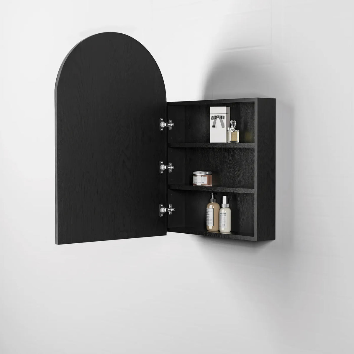 Otti ARSV9060B Archie 900mm Black Oak Shaving Cabinet