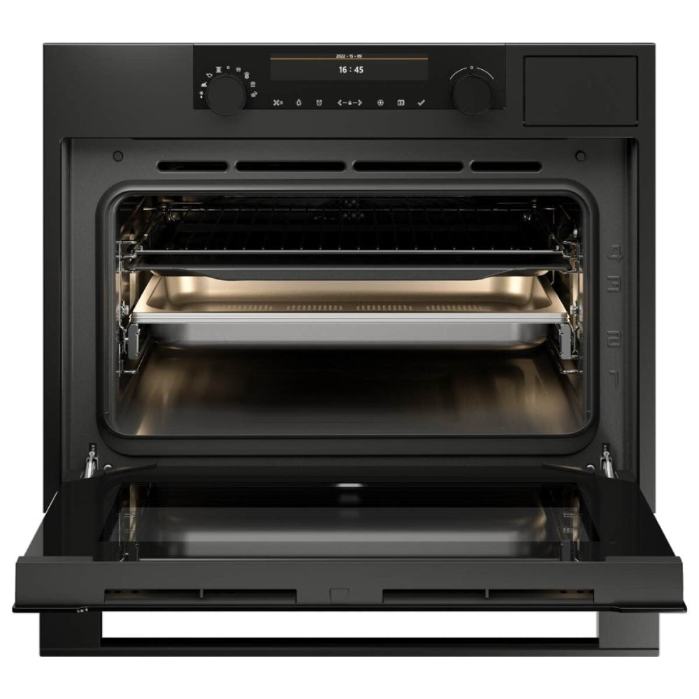 ASKO 45cm Compact Craft Combination Oven with Full Steam Graphite Black OCS8487A1 - ASKO Factory Seconds - Compact