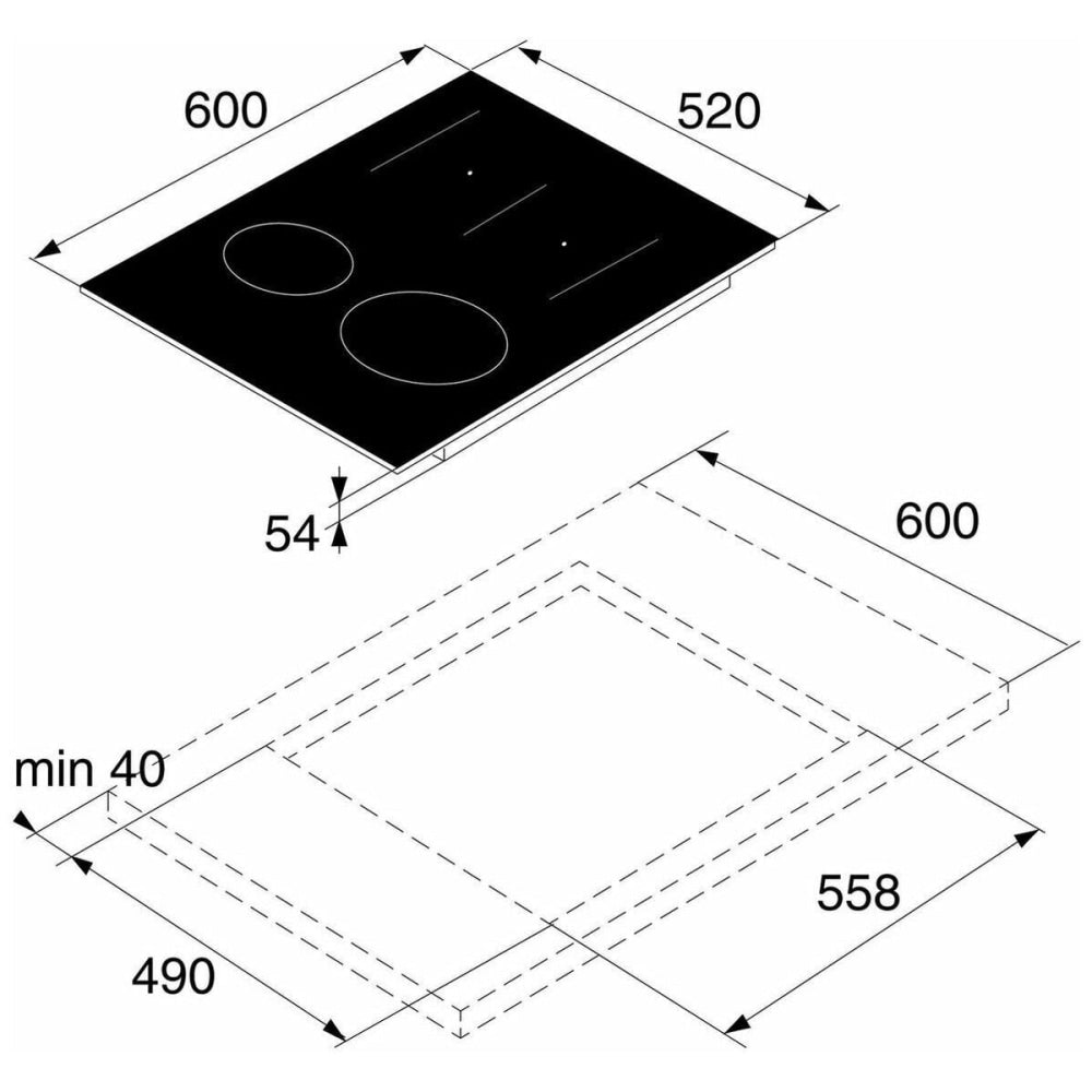 ASKO 60cm 4 Burner Induction Cooktop HI1621G - ASKO Factory Seconds - Induction Cooktop