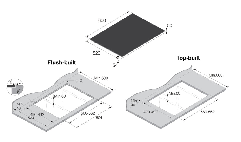 ASKO 60cm 4 Zone Bridge Induction Cooktop HI2642FBG1 - ASKO Factory Seconds - Induction Cooktop
