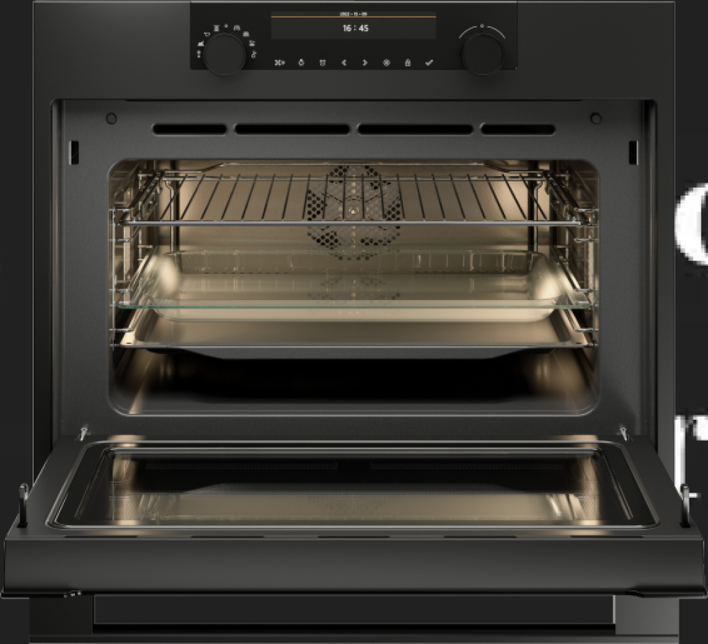 ASKO 60cm Compact Graphite Black Combi-Microwave Oven OCM8487A1 - ASKO Factory Seconds - Compact Built In Appliances
