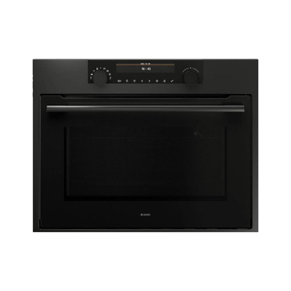 ASKO 60cm Compact Graphite Black Combi-Microwave Oven OCM8487A1 - ASKO Factory Seconds - Compact Built In Appliances