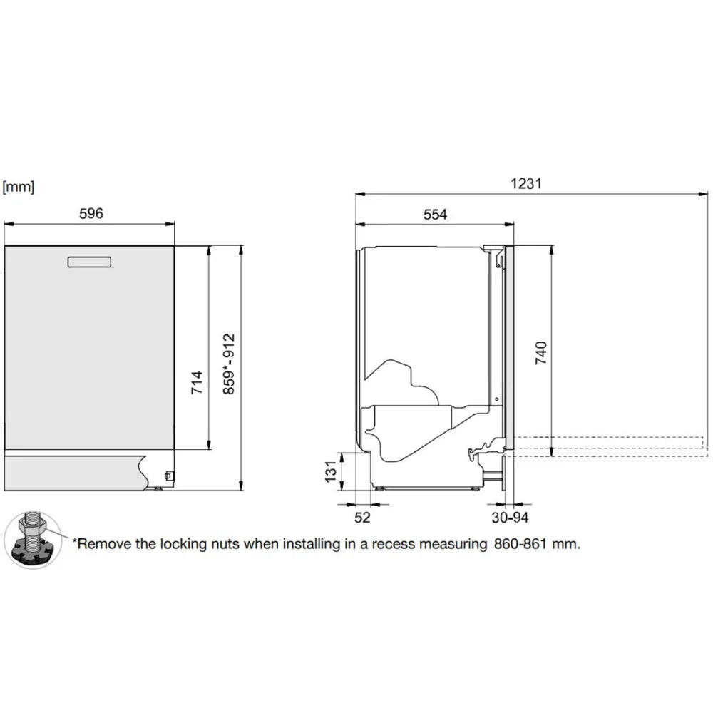 ASKO 60cm Style Built-In Dishwasher Black Steel DBI766IQXXLBSAU - ASKO Factory Seconds - Built Under Dishwashers