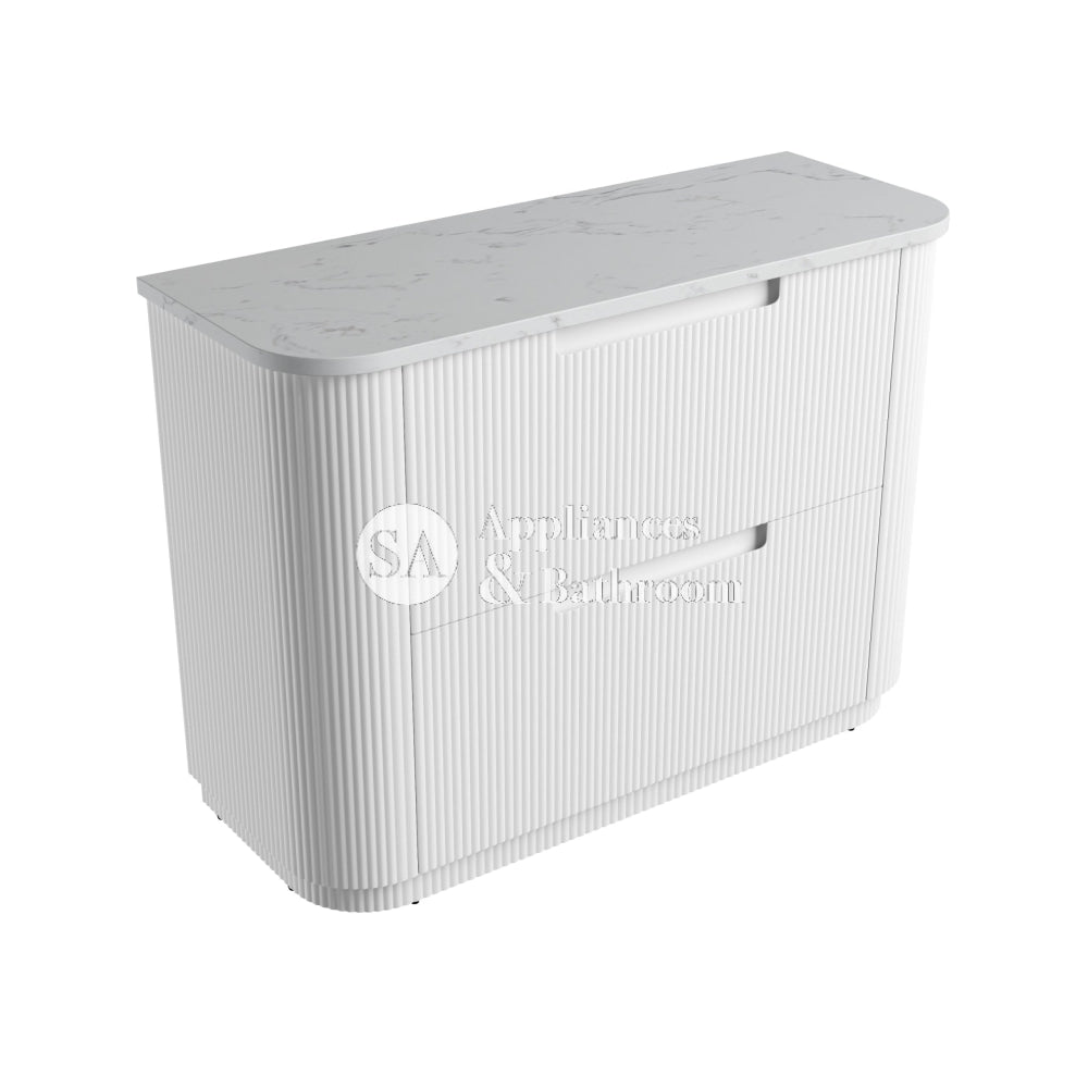 Aulic 1200mm Curva Floorstanding Vanity with Solid Surface Top Cato Top CA57-1200-ST26FT Vanity Units