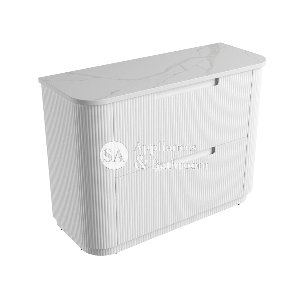 Aulic 1200mm Curva Floorstanding Vanity with Solid Surface Top Palis Top CA57-1200-ST66FT Vanity Units