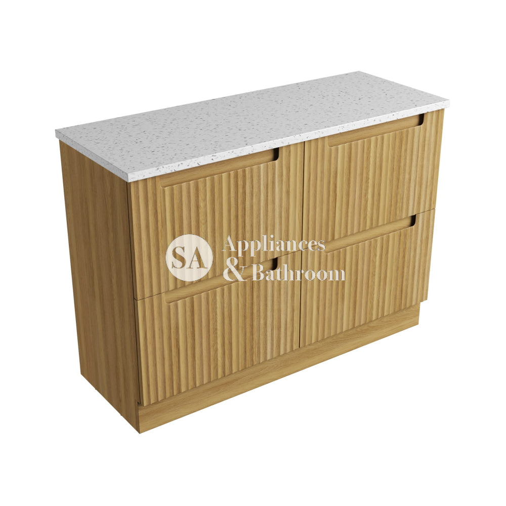 Aulic 1200mm Lovina Floorstanding Vanity with Solid Surface Top Snow Top CA56-1200-CT28 Vanity Units