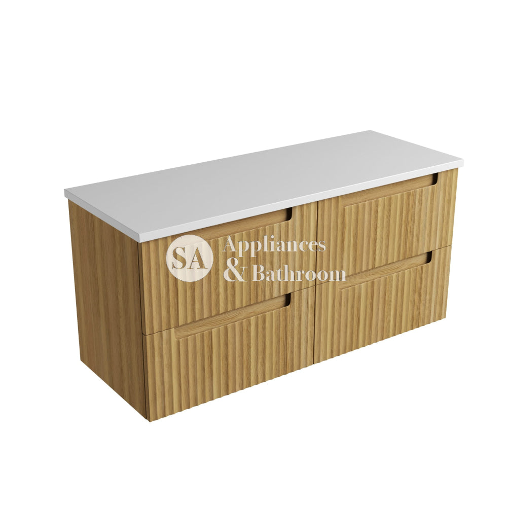 Aulic 1200mm Lovina Tier Wall Hung Vanity CAWH55-1200 Pure - Stone Top Vanity Units