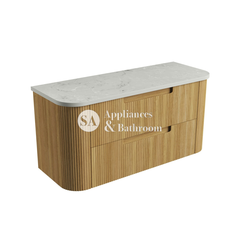 Aulic 1200mm Varcelli Tier Wall Hung Vanity CAWH54-1200-ST Alpine - Stone Top Vanity Units