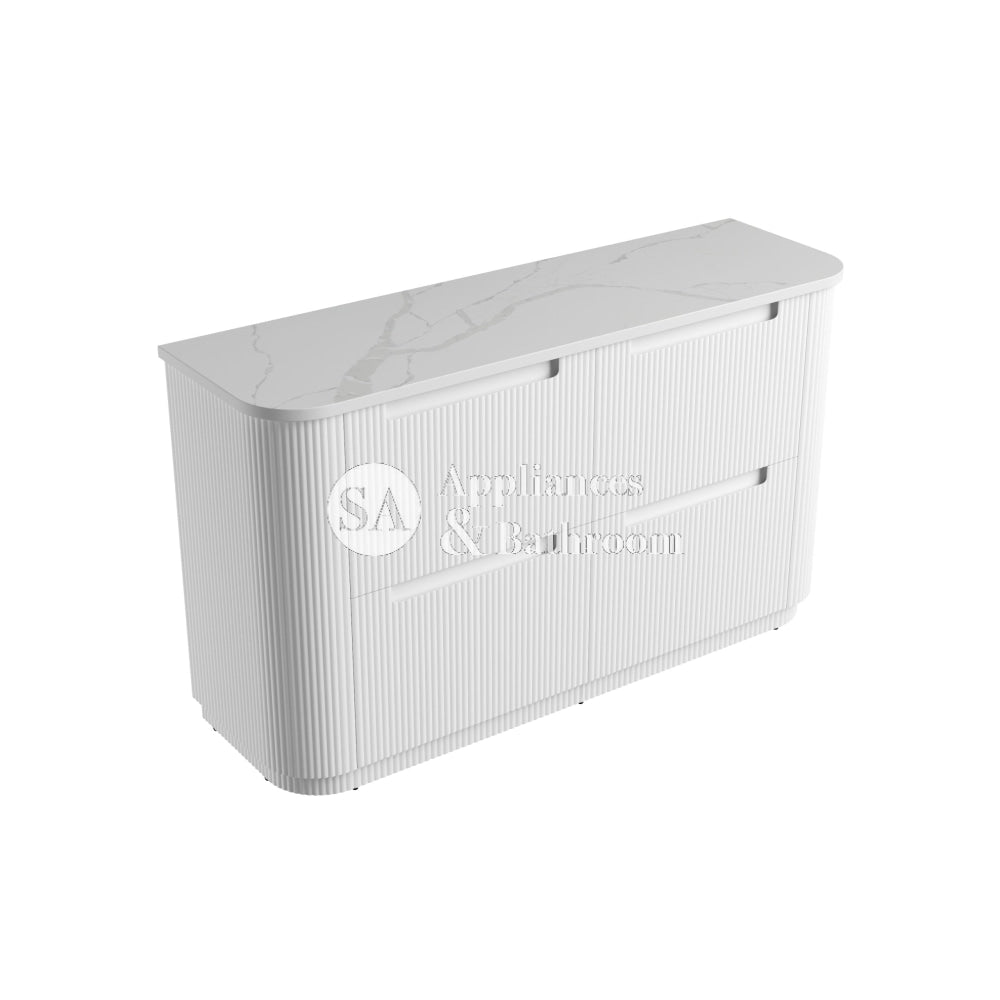 Aulic 1500mm Curva Floorstanding Vanity with Solid Surface Top Palis Top CA57-1500-ST66FT Vanity Units