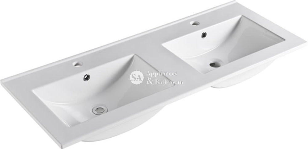 Aulic 1500mm Lovina Tier Single/Double Bowl Wall Hung Vanity CAWH55-1500 Double Bowl Ceremic Top Vanity Units