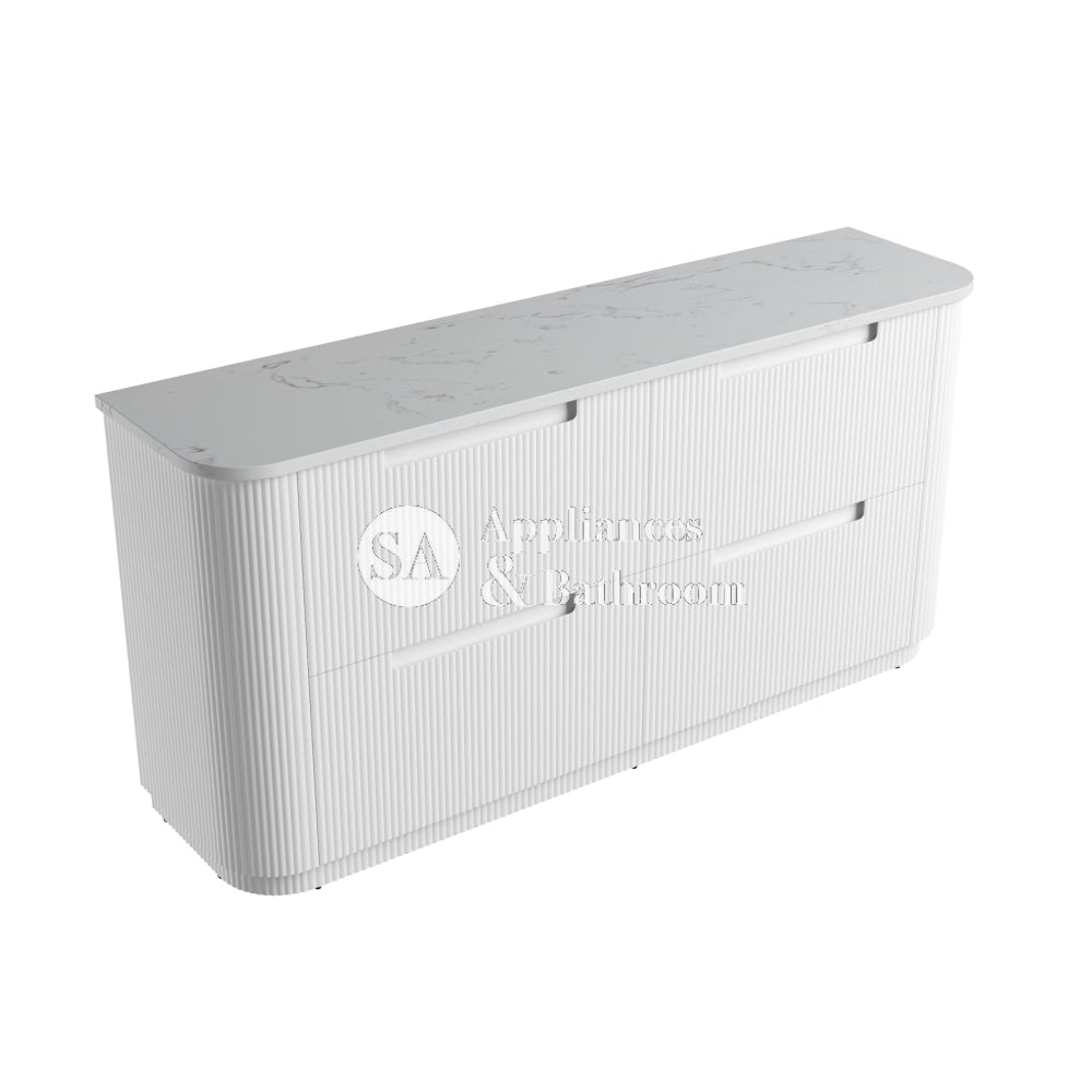 Aulic 1800mm Curva Floorstanding Vanity with Solid Surface Top Cato Top CA57-1800D-ST26FT Vanity Units