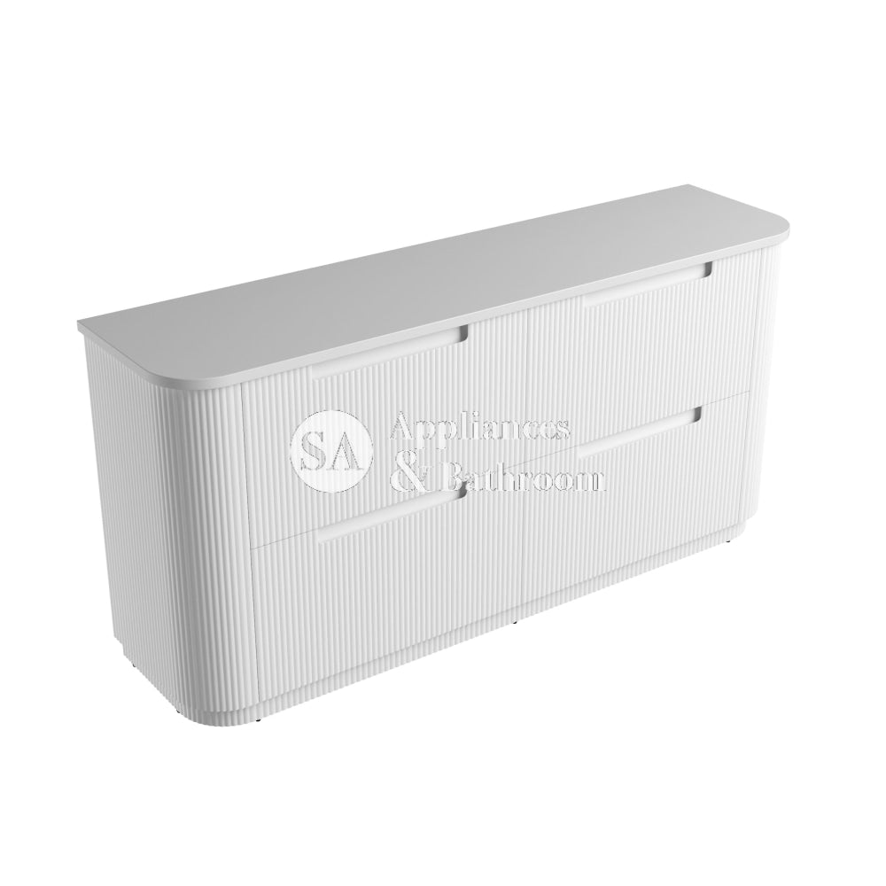 Aulic 1800mm Curva Floorstanding Vanity with Solid Surface Top Pure Top CA57-1800D-ST56FT Vanity Units