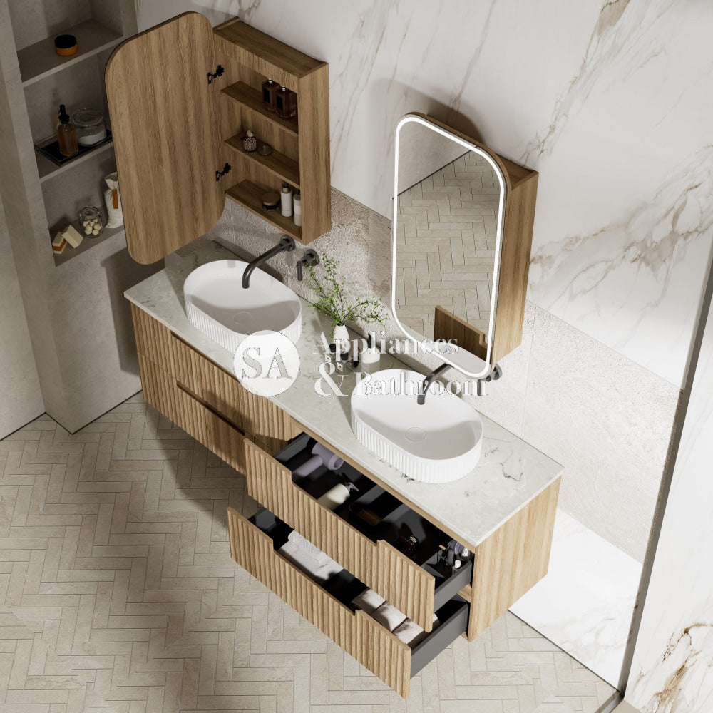 Aulic 1800mm Lovina Tier Single/Double bowl Wall Hung Vanity CAWH55-1800 Vanity Units