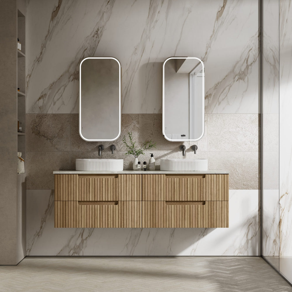 Aulic 1800mm Lovina Tier Single/Double bowl Wall Hung Vanity CAWH55-1800 Vanity Units