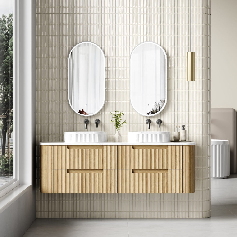 Aulic 1800mm Varcelli Tier Wall Hung Vanity CAWH54-1800-ST Vanity Units