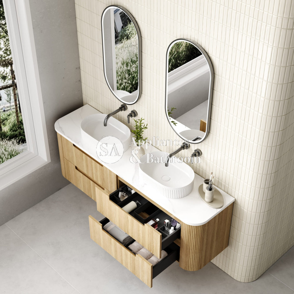 Aulic 1800mm Varcelli Tier Wall Hung Vanity CAWH54-1800-ST Vanity Units