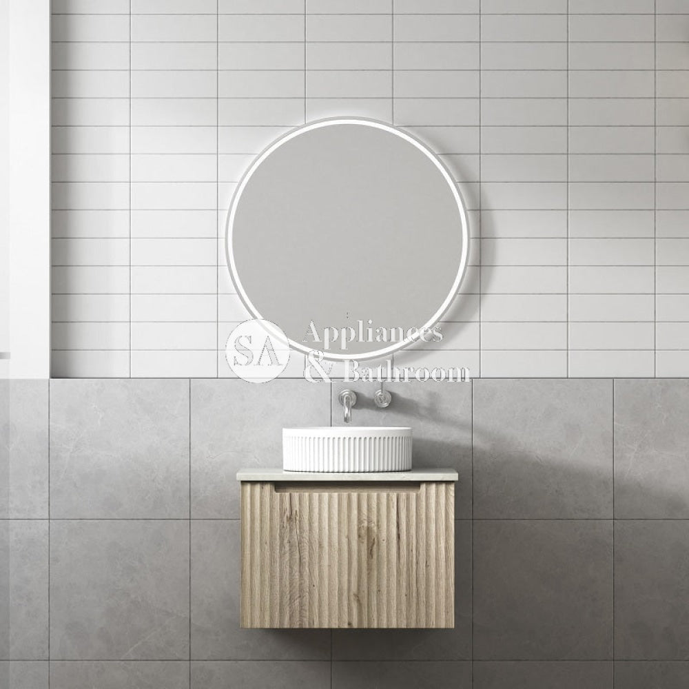 Aulic 600mm Calder Fluted Wall Hung Vanity CAWH44-600-ST Vanity Units