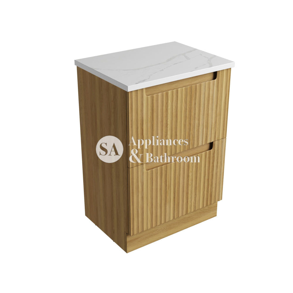 Aulic 600mm Lovina Floorstanding Vanity with Solid Surface Top Palis Top CA56-600-CT28 Vanity Units