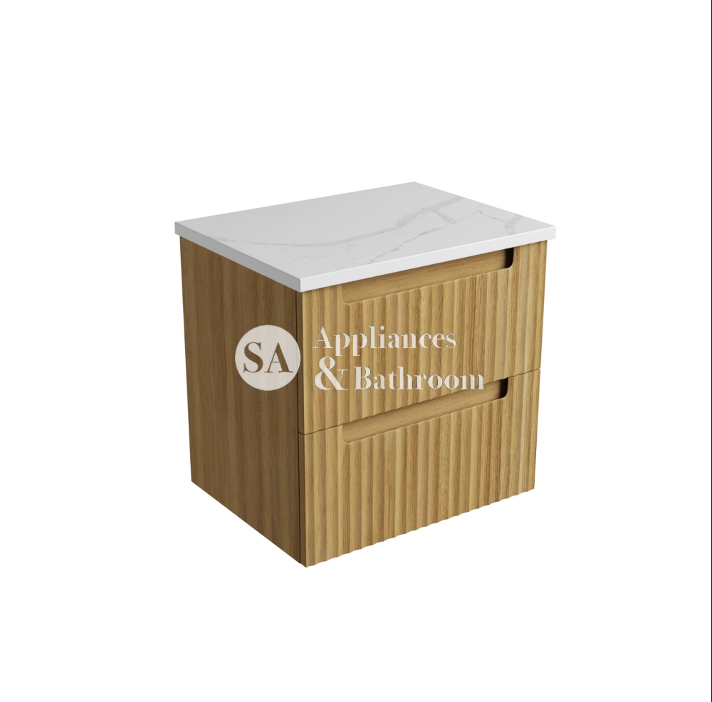 Aulic 600mm Lovina Tier Wall Hung Vanity CAWH55-600 Palis - Stone Top Vanity Units