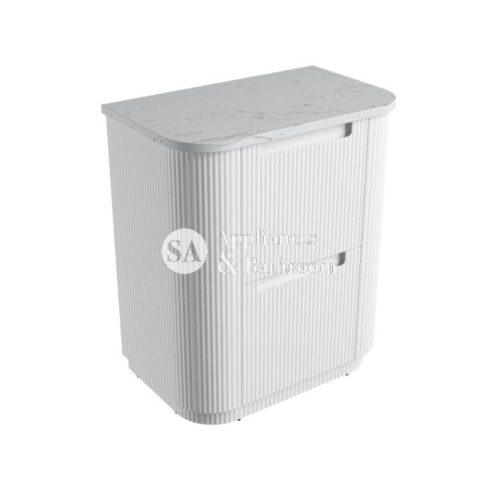 Aulic 750mm Curva Floorstanding Vanity with Solid Surface Top Cato Top CA57-750-ST66FT Vanity Units