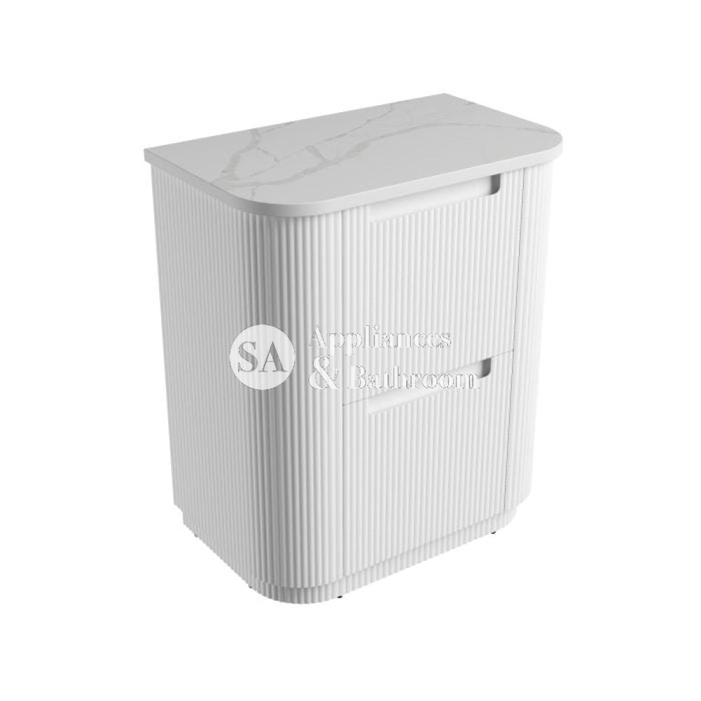 Aulic 750mm Curva Floorstanding Vanity with Solid Surface Top Palis Top CA57-750-ST66FT Vanity Units