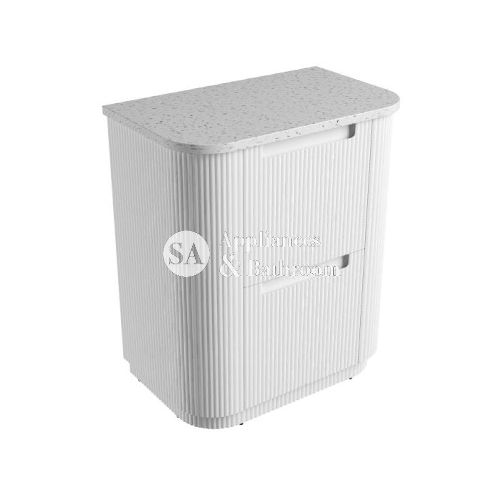 Aulic 750mm Curva Floorstanding Vanity with Solid Surface Top Snow Top CA57-750-ST46FT Vanity Units