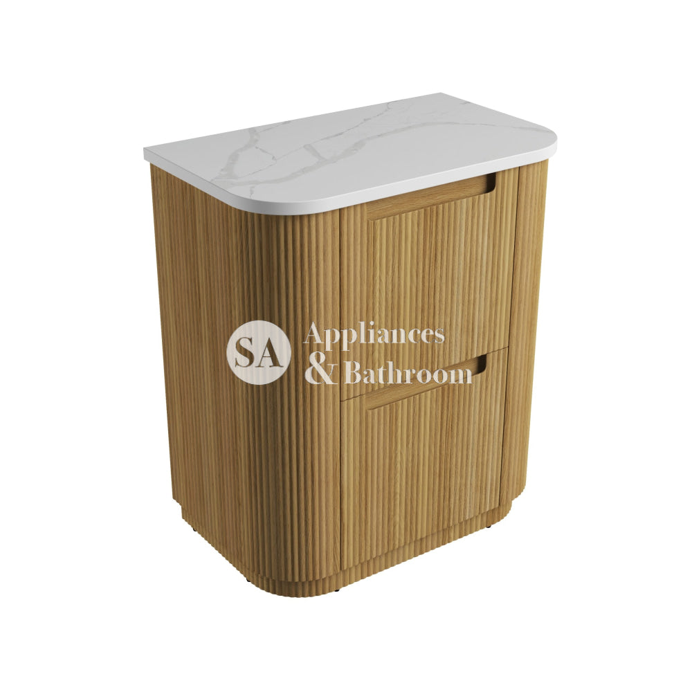 Aulic 750mm Varcelli Floorstanding Vanity with Solid Surface Top Palis Top CA58-750-ST66FT Vanity Units