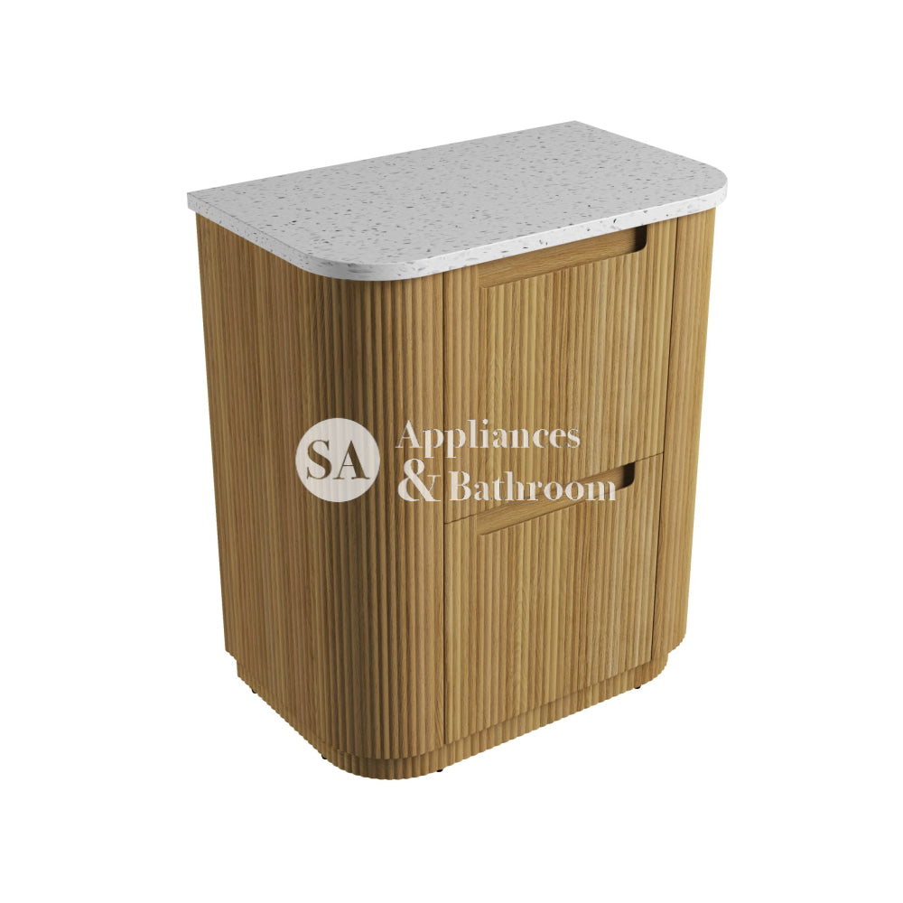 Aulic 750mm Varcelli Floorstanding Vanity with Solid Surface Top Snow Top CA58-750-ST46FT Vanity Units