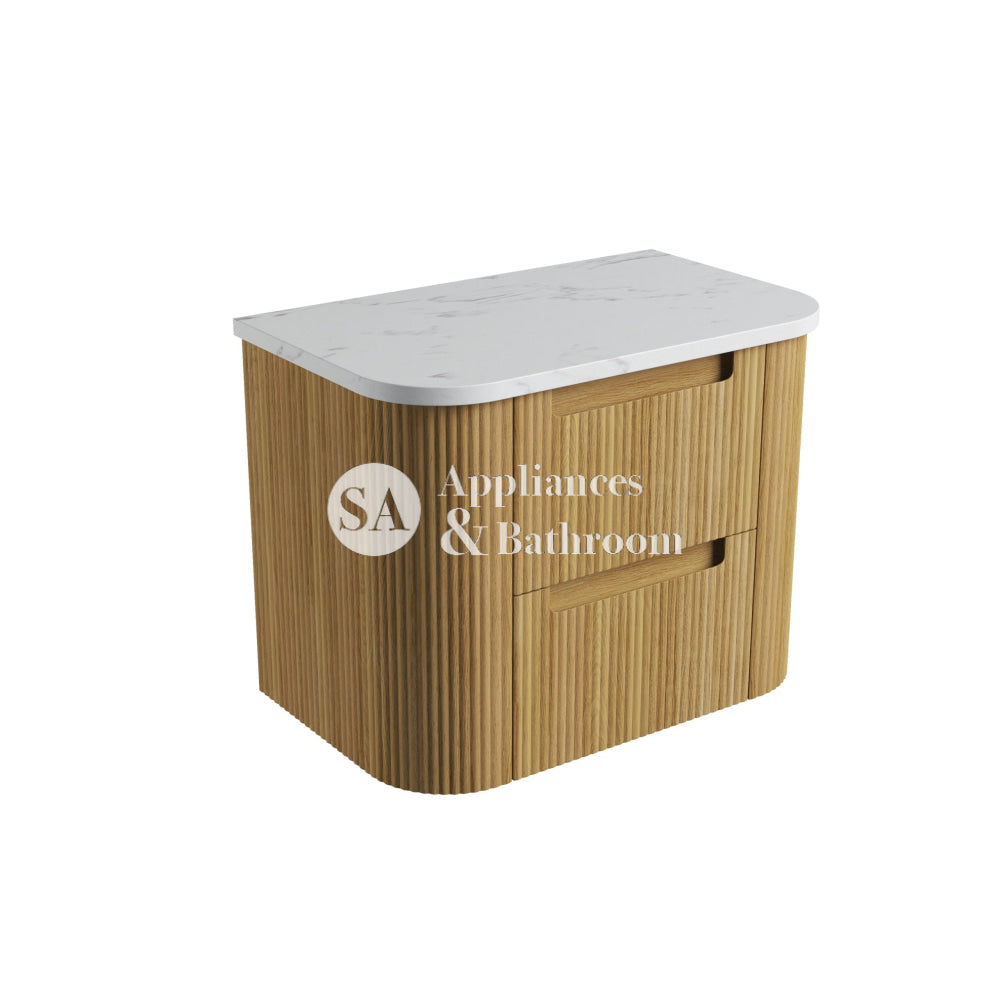 Aulic 750mm Varcelli Tier Wall Hung Vanity CAWH54-750-ST Cato - Stone Top Vanity Units