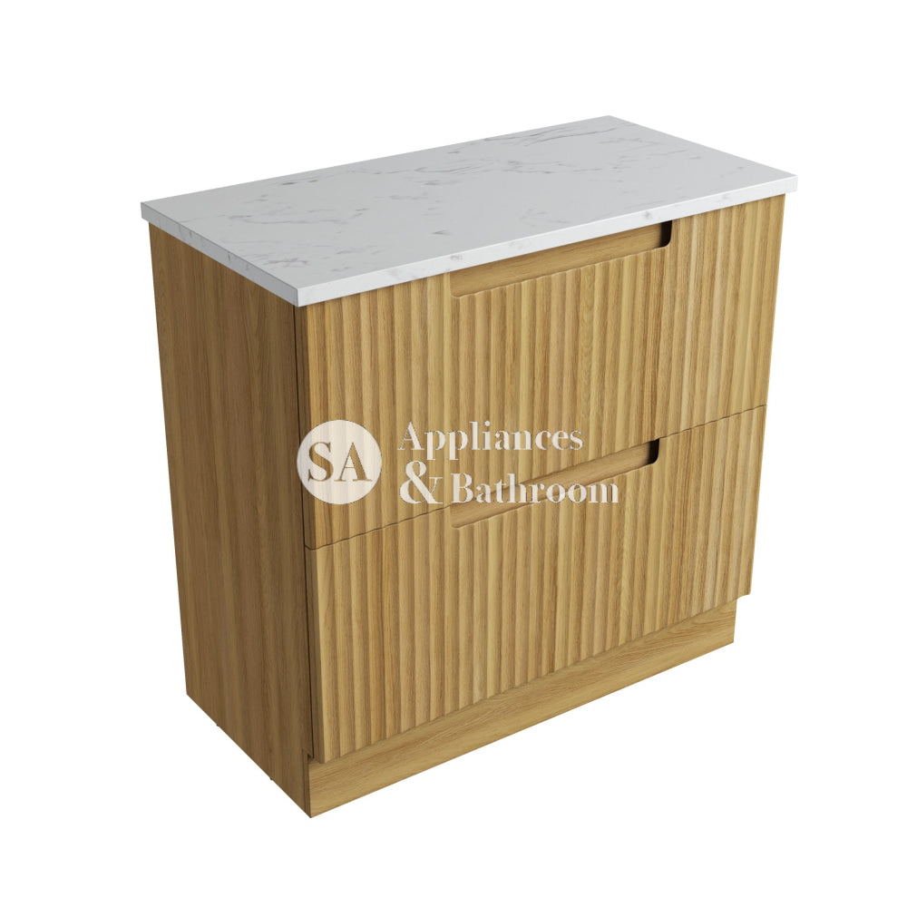 Aulic 900mm Lovina Floorstanding Vanity with Solid Surface Top Cato Top CA56-900-CT28 Vanity Units