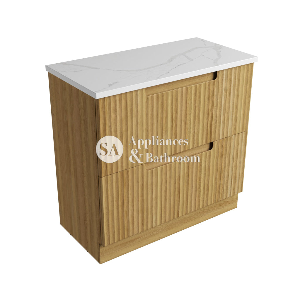 Aulic 900mm Lovina Floorstanding Vanity with Solid Surface Top Palis Top CA56-900-CT28 Vanity Units