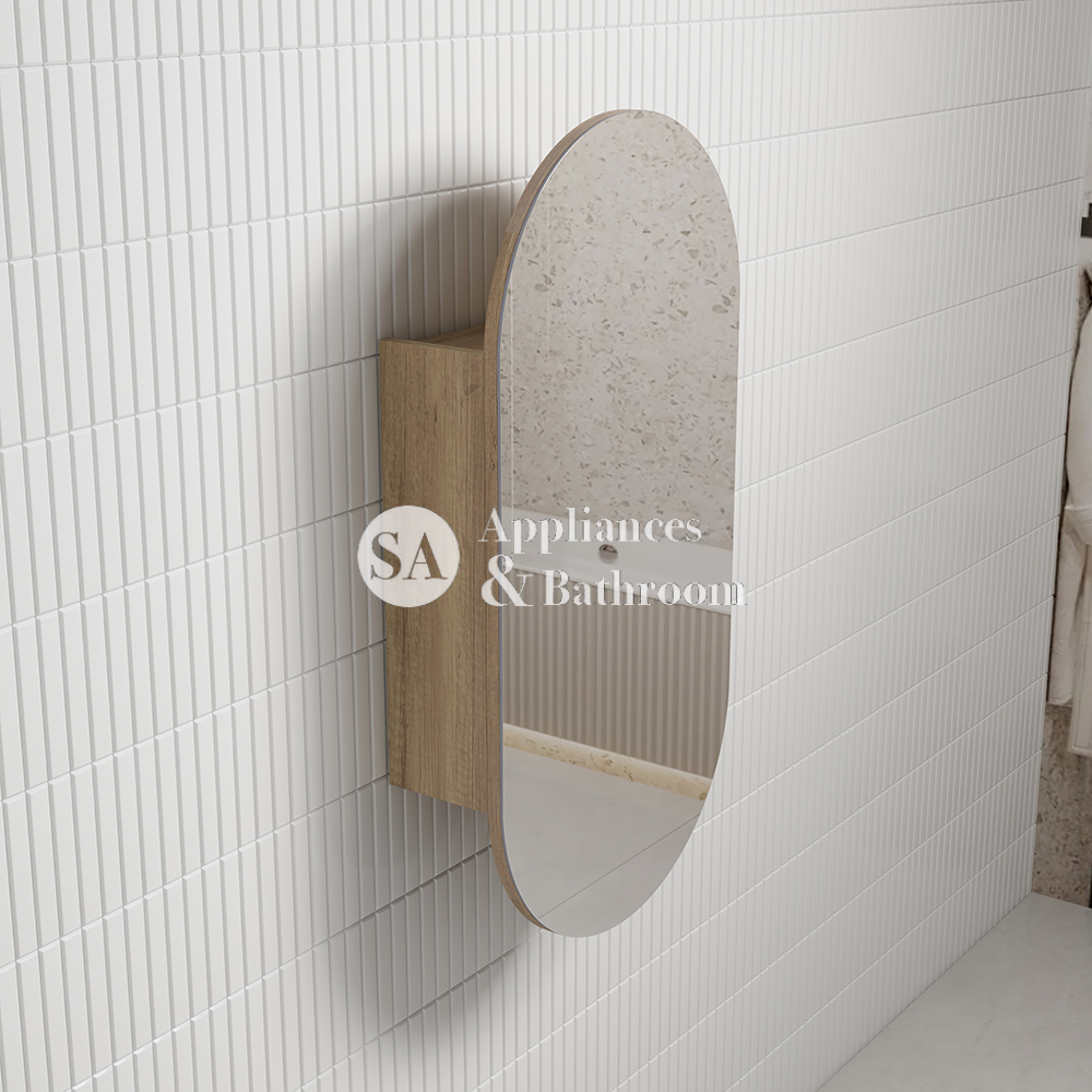 Aulic Beau Monde Oblong Carita Shaving Cabinet 450 x 900mm SCBM-450-CR Mirrors & Cabinets